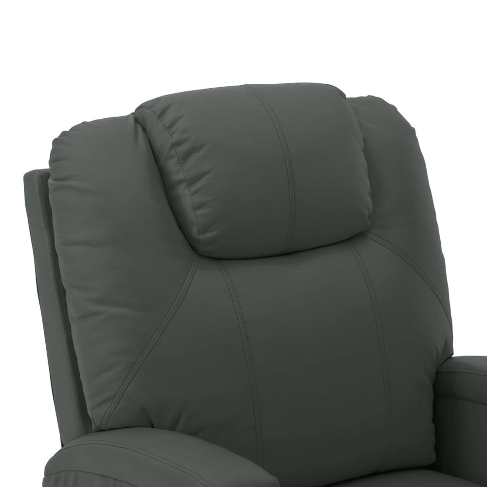 vidaXL Massage Stand-up Chair Anthracite Faux Leather. Picture 6