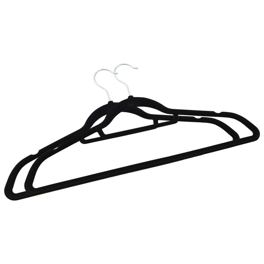 20 pcs Clothes Hanger Set Anti-slip Black Velvet. Picture 3