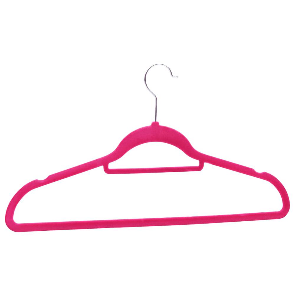 20 pcs Clothes Hanger Set Anti-slip Pink Velvet. Picture 4