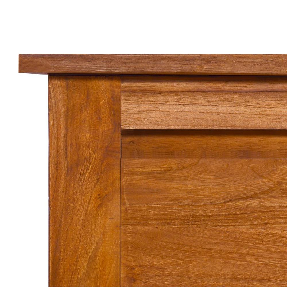 vidaXL TV Cabinet 39.4"x11.8"x15.7" Solid Teak Wood, 289081. Picture 7