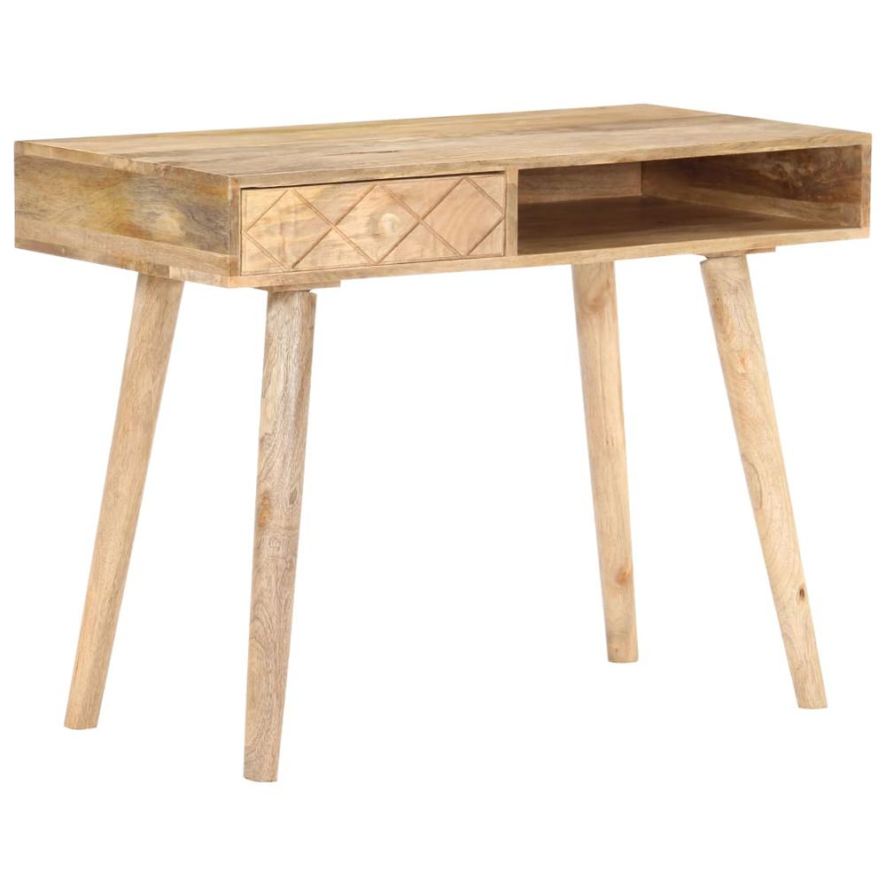 vidaXL Dressing Table 39.4"x19.7"x29.9" Solid Mango Wood, 289636. Picture 3