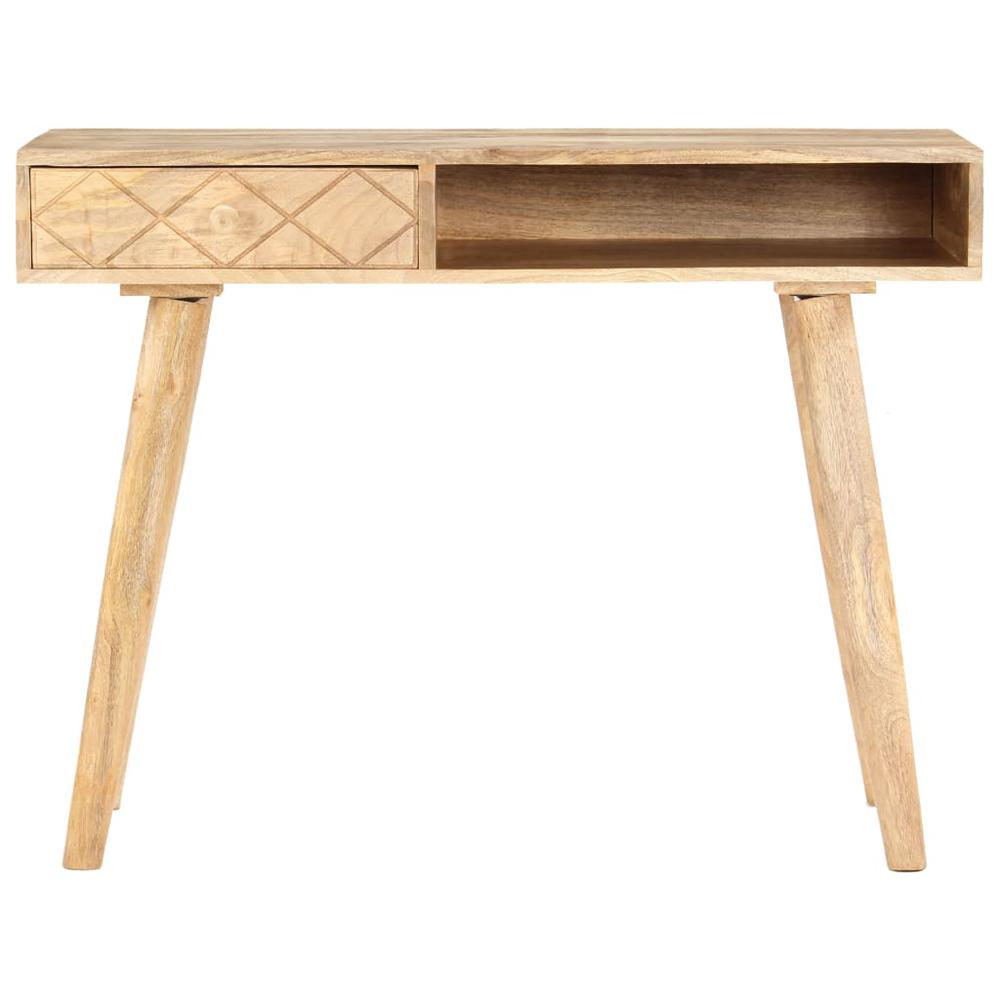 vidaXL Dressing Table 39.4"x19.7"x29.9" Solid Mango Wood, 289636. Picture 4