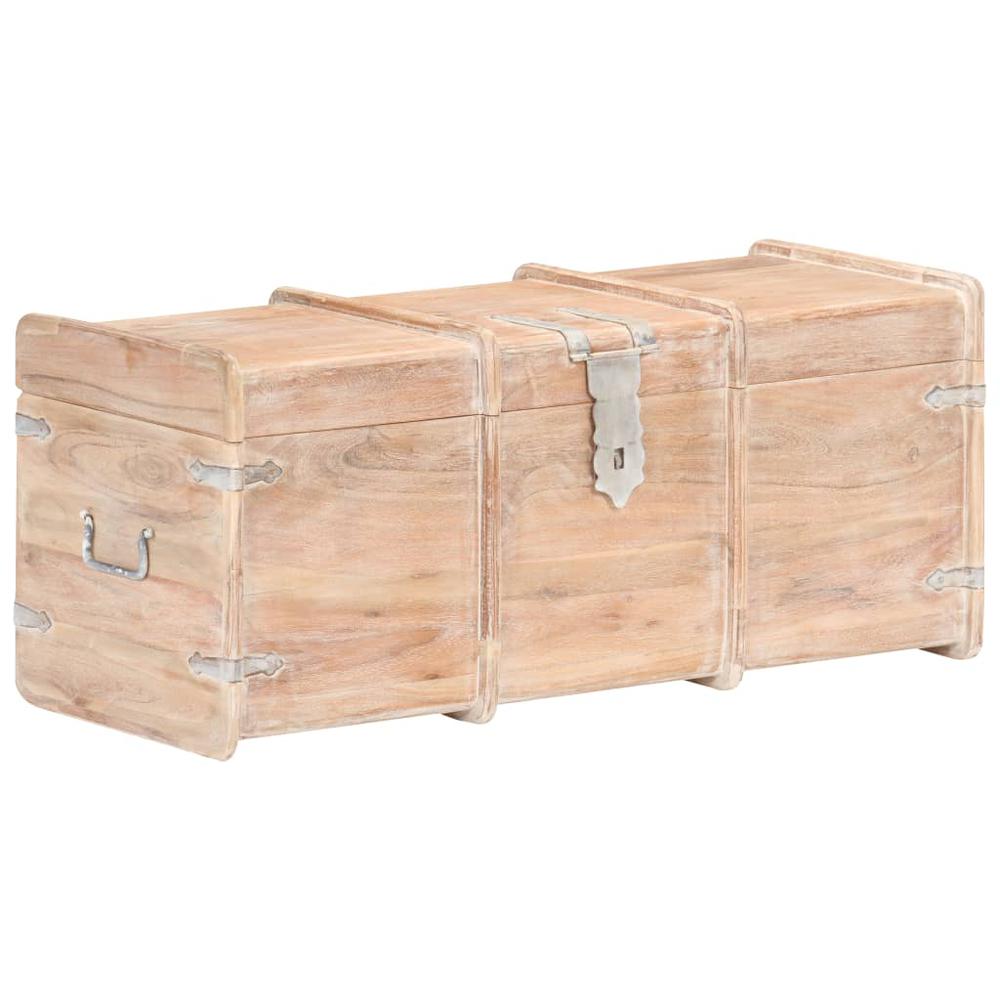 vidaXL Storage Chest 35.4"x15.7"x15.7" Solid Acacia Wood, 289644. Picture 1
