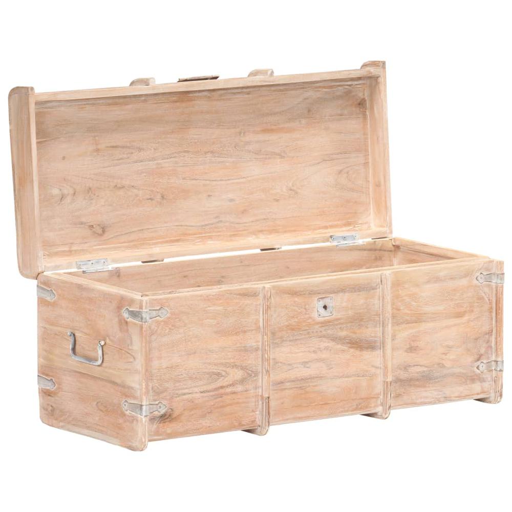 vidaXL Storage Chest 35.4"x15.7"x15.7" Solid Acacia Wood, 289644. Picture 3