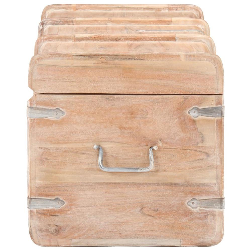 vidaXL Storage Chest 35.4"x15.7"x15.7" Solid Acacia Wood, 289644. Picture 5