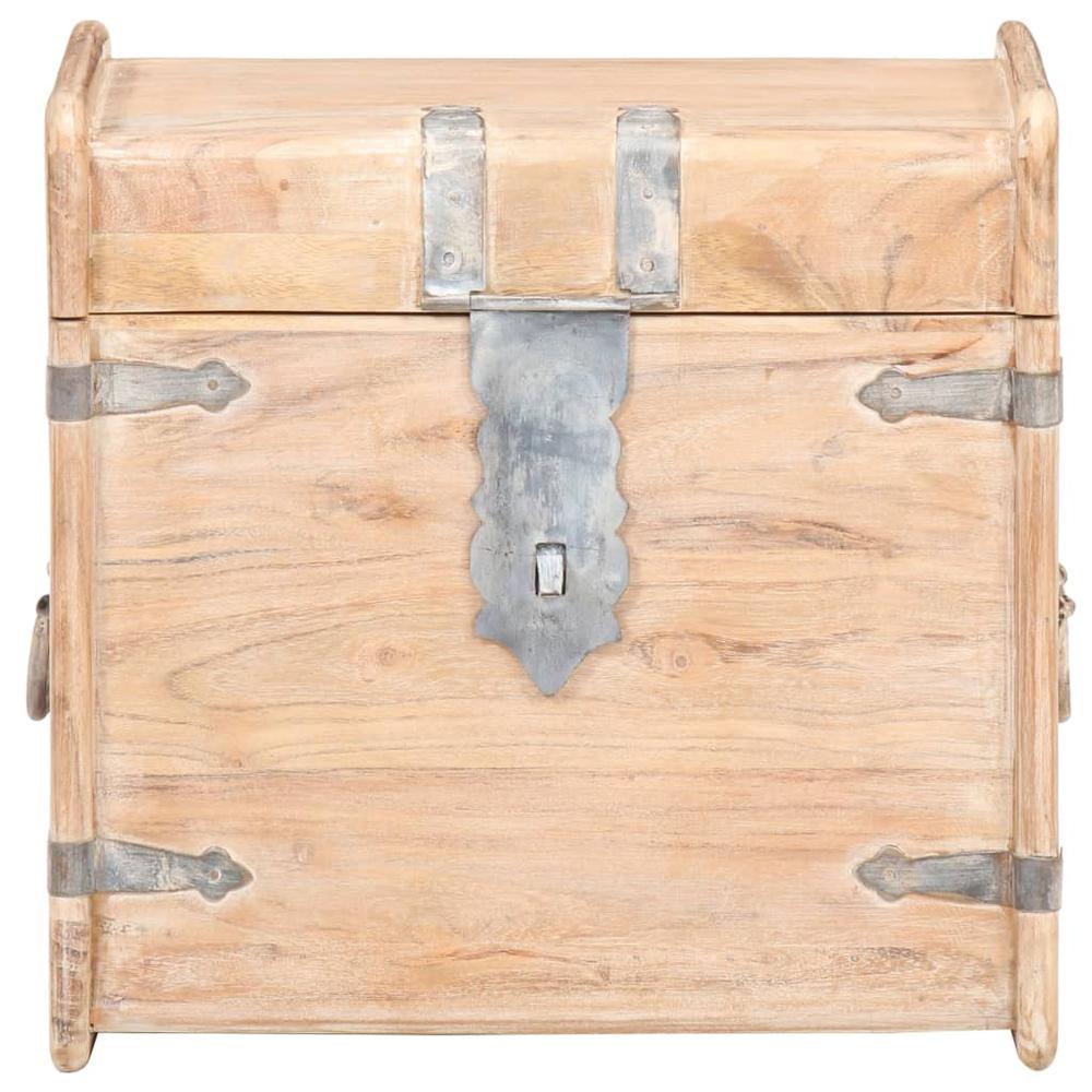 vidaXL Chest 15.7"x15.7"x15.7" Solid Acacia Wood, 289648. Picture 4