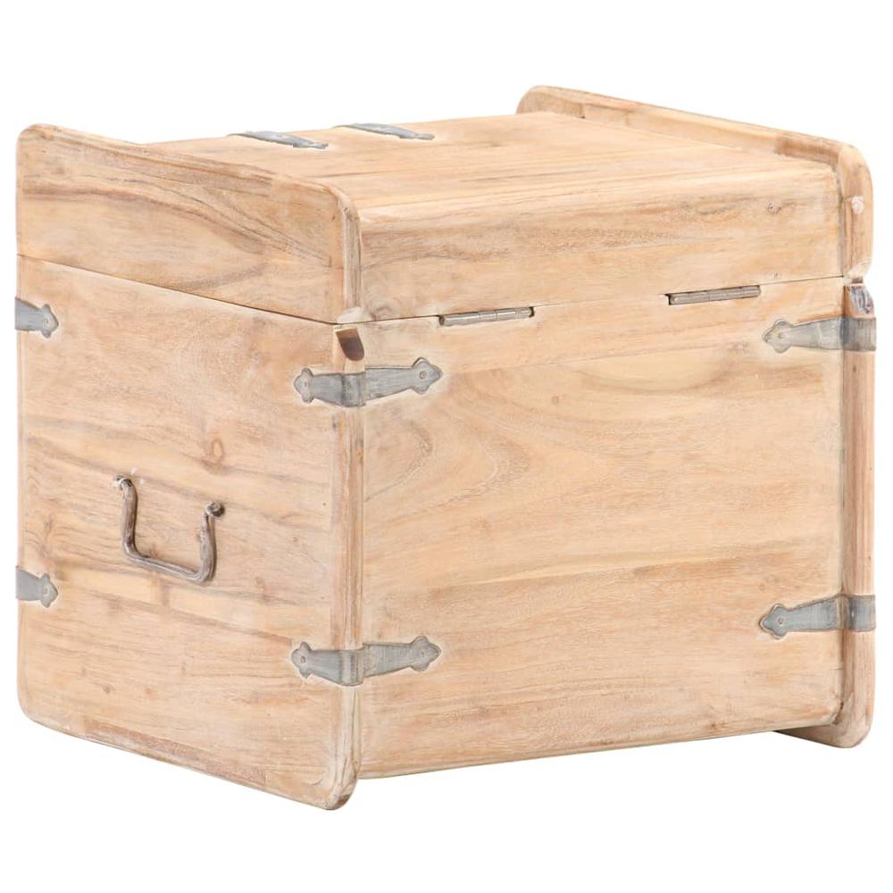 vidaXL Chest 15.7"x15.7"x15.7" Solid Acacia Wood, 289648. Picture 6