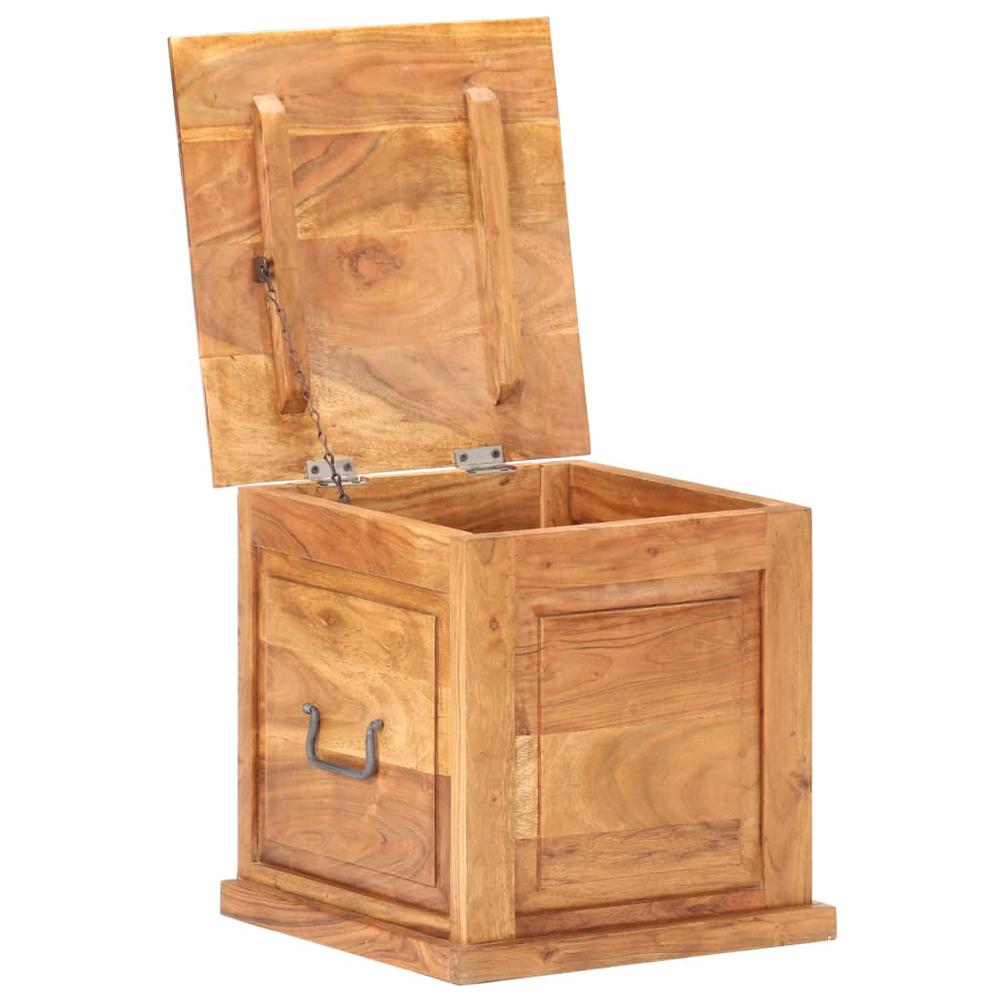 vidaXL Chest 15.7"x15.7"x15.7" Solid Acacia Wood, 289649. Picture 3