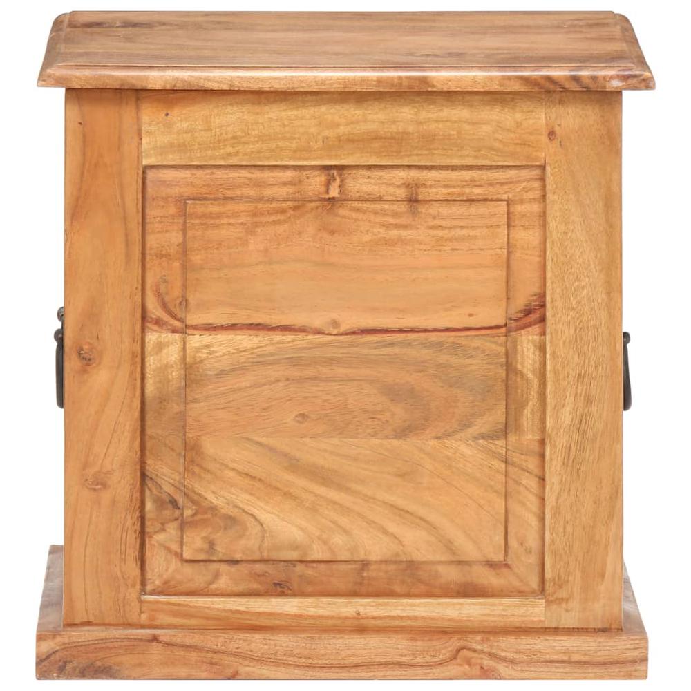 vidaXL Chest 15.7"x15.7"x15.7" Solid Acacia Wood, 289649. Picture 4