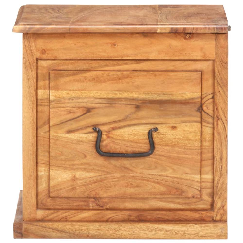 vidaXL Chest 15.7"x15.7"x15.7" Solid Acacia Wood, 289649. Picture 5