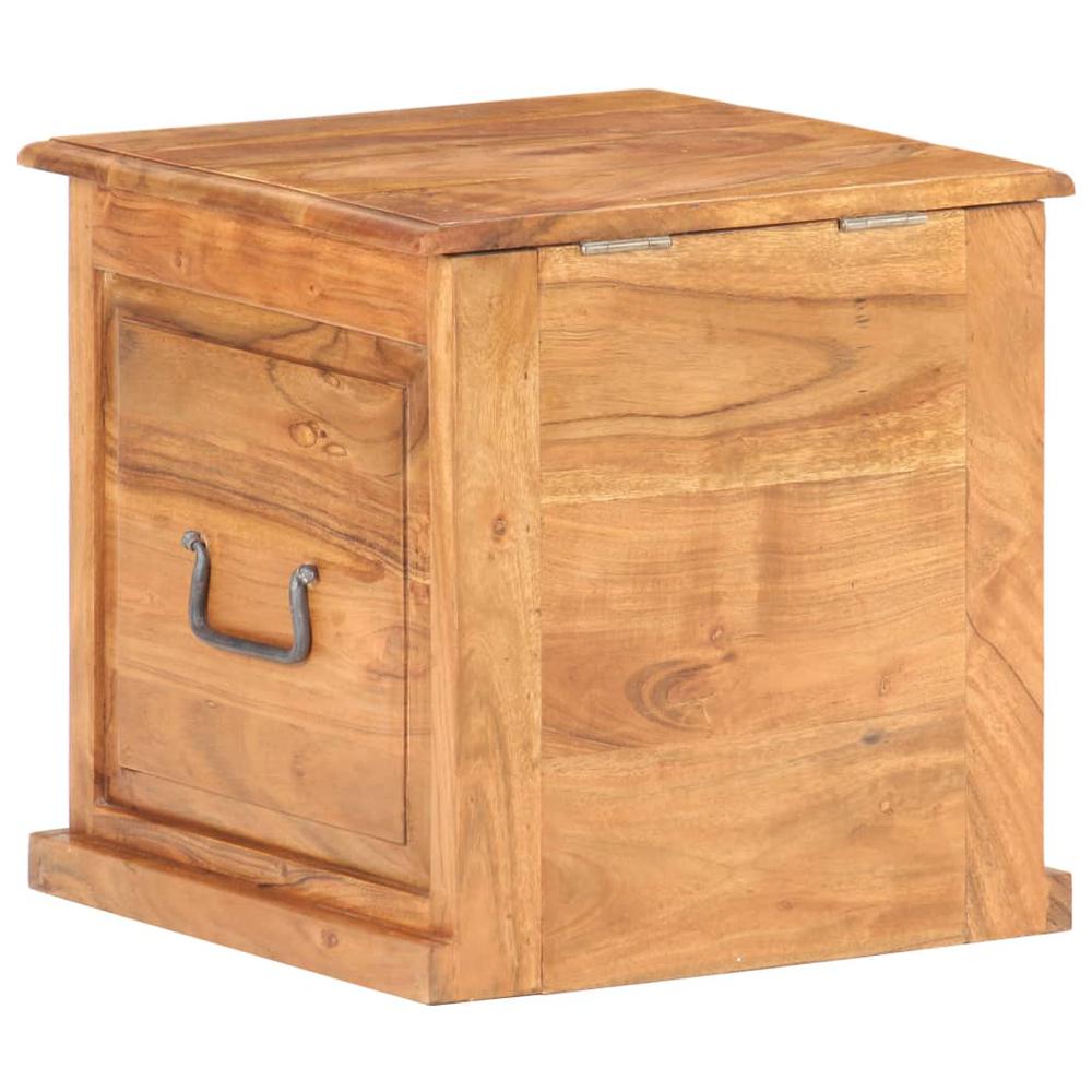 vidaXL Chest 15.7"x15.7"x15.7" Solid Acacia Wood, 289649. Picture 6