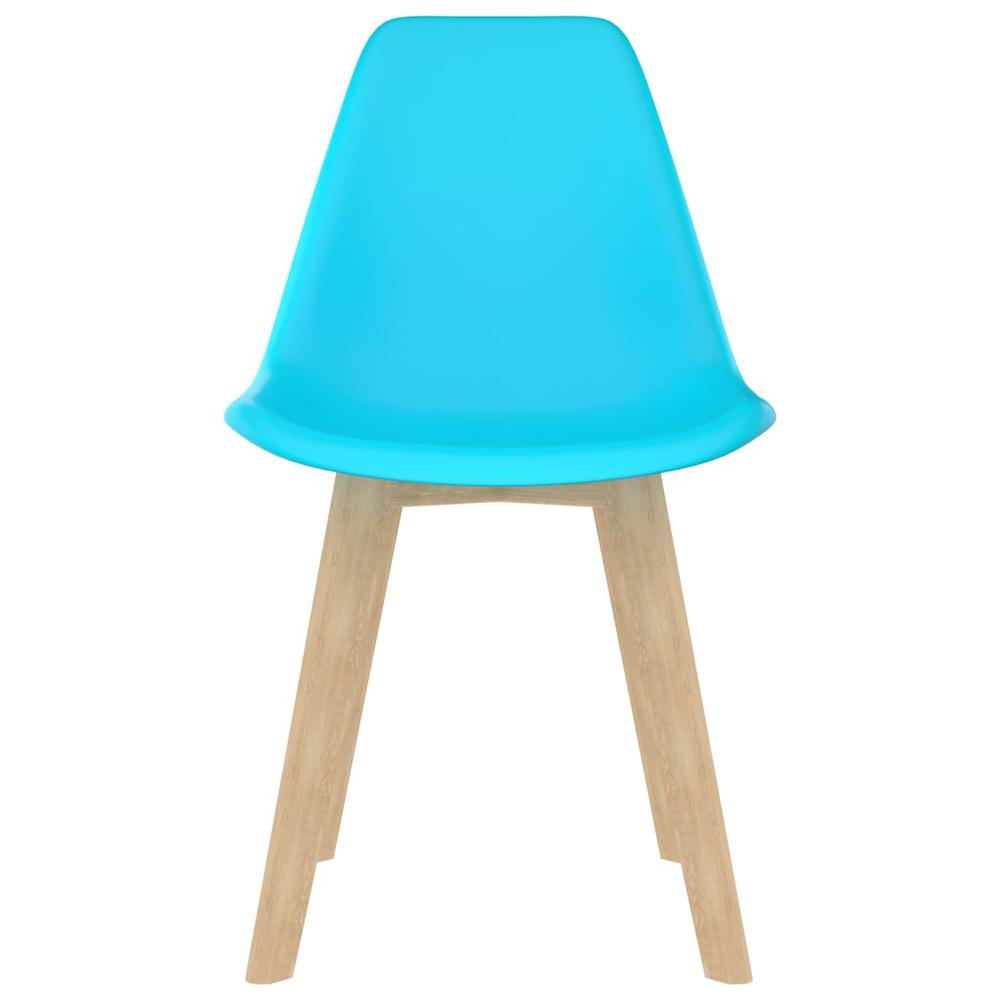 vidaXL Dining Chairs 2 pcs Blue Plastic, 289125. Picture 3