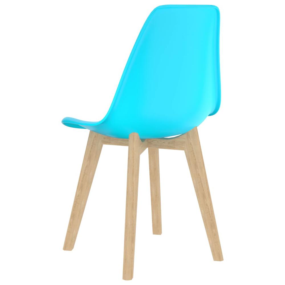 vidaXL Dining Chairs 2 pcs Blue Plastic, 289125. Picture 5