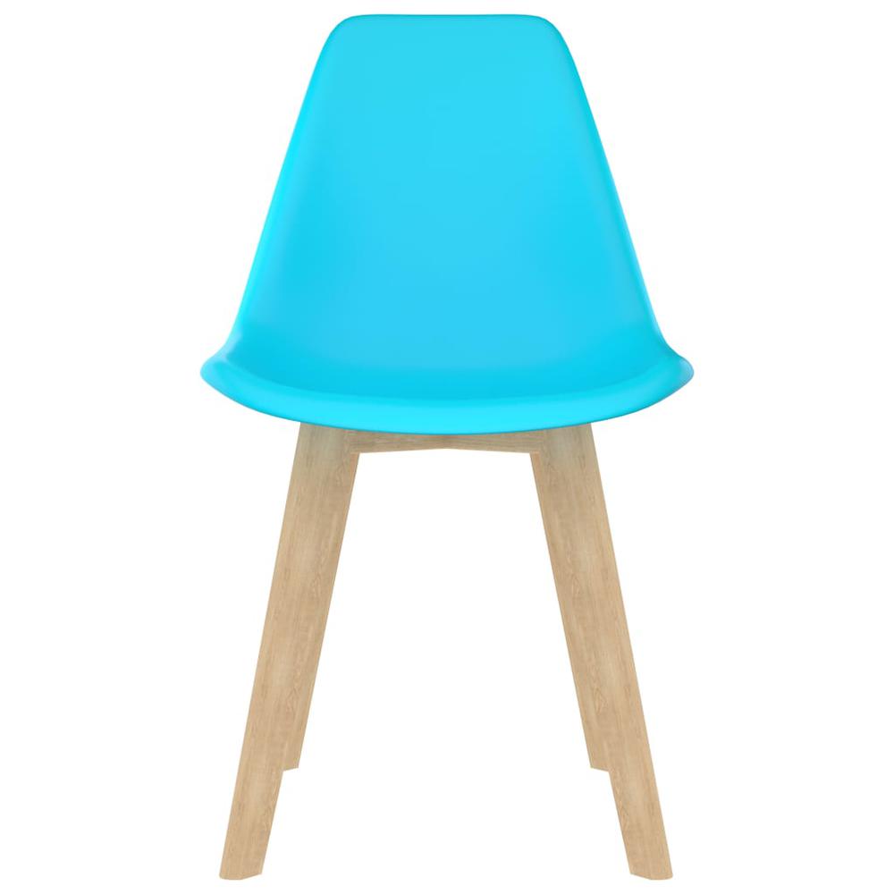 vidaXL Dining Chairs 4 pcs Blue Plastic, 289126. Picture 3