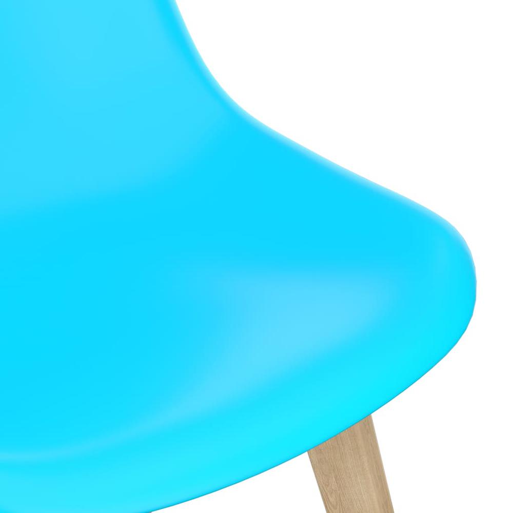 vidaXL Dining Chairs 4 pcs Blue Plastic, 289126. Picture 6