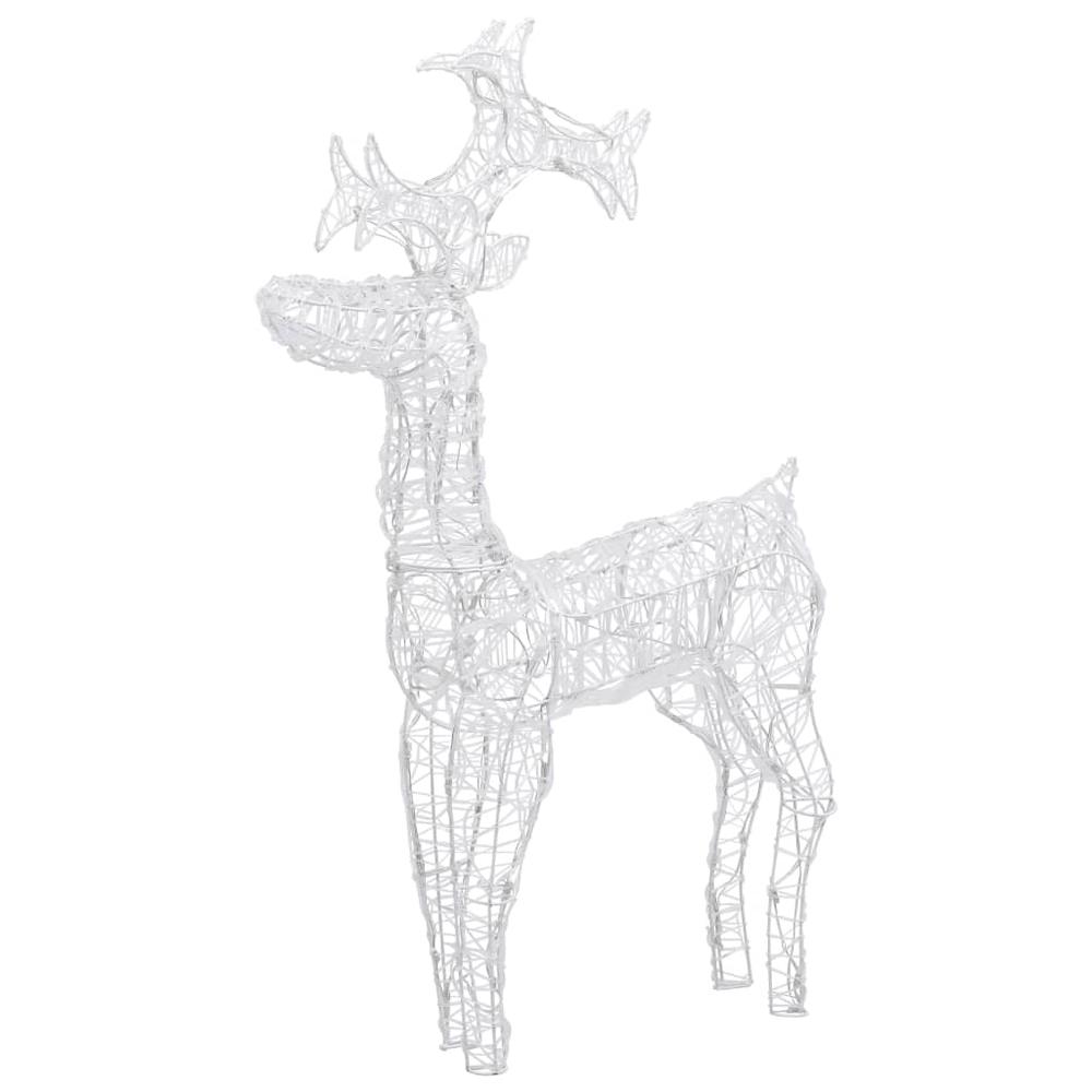 Reindeer Christmas Decoration 90 LEDs 23.6"x6.3"x39.4" Acrylic. Picture 1