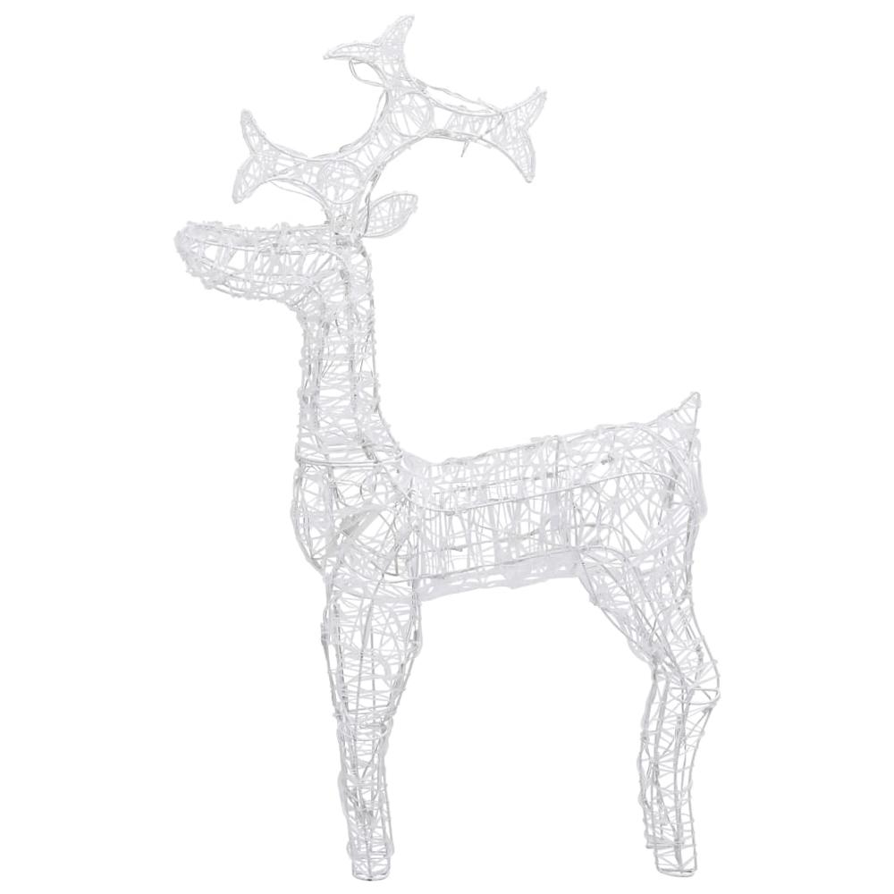 Reindeer Christmas Decoration 90 LEDs 23.6"x6.3"x39.4" Acrylic. Picture 3