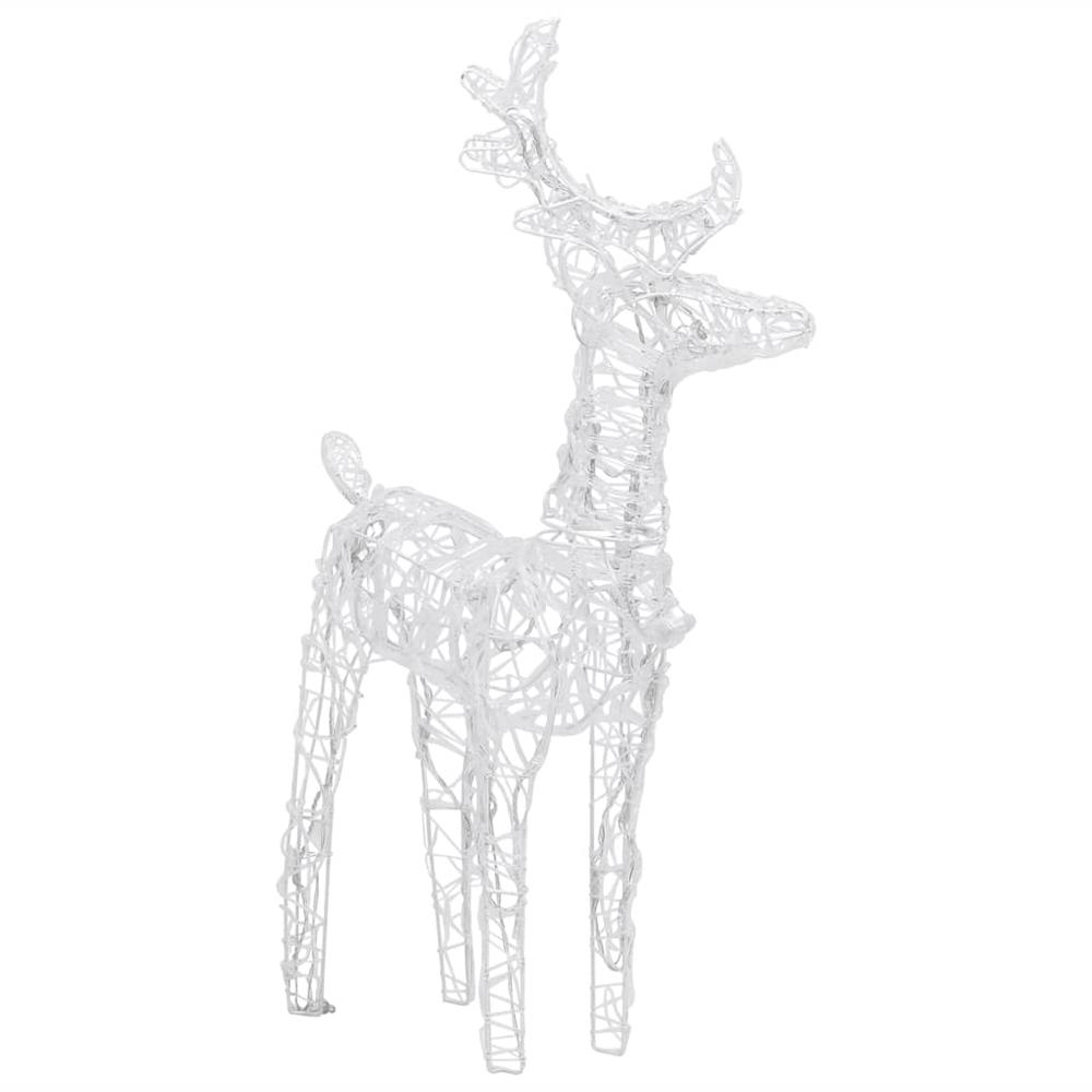 vidaXL Reindeers & Sleigh Christmas Decoration 160 LEDs 51.2" Acrylic, 289979. Picture 7