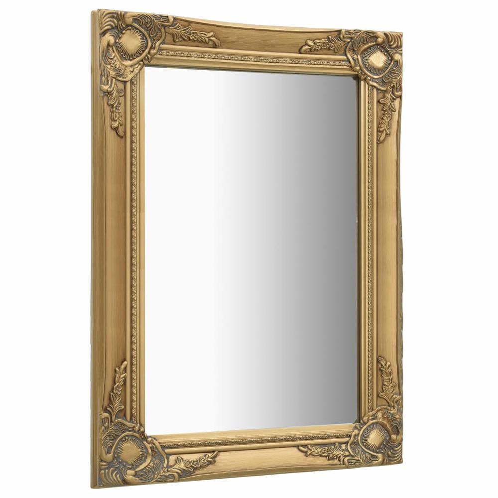 vidaXL Wall Mirror Baroque Style 19.7"x31.5" Gold, 320321. Picture 3