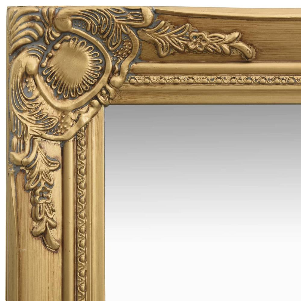 vidaXL Wall Mirror Baroque Style 19.7"x31.5" Gold, 320321. Picture 4