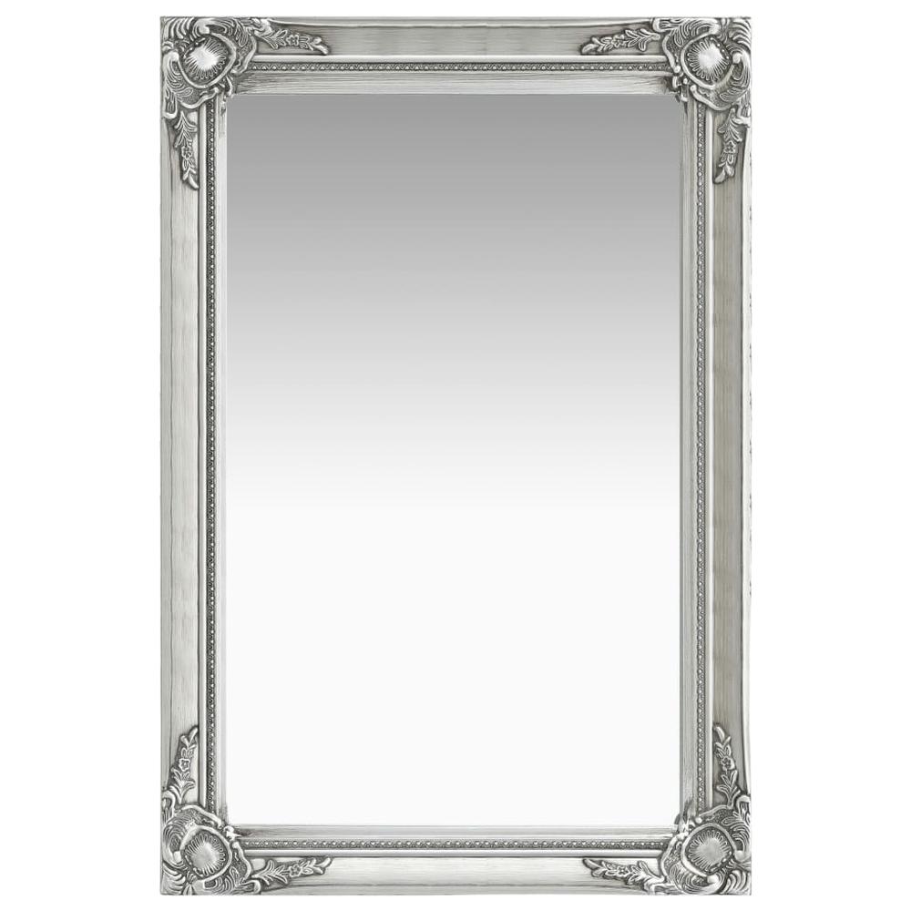 vidaXL Wall Mirror Baroque Style 23.6"x15.7" Silver, 320330. Picture 3