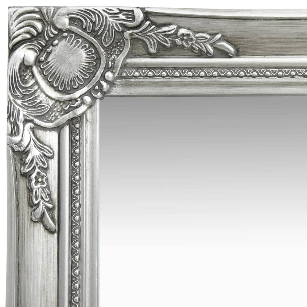vidaXL Wall Mirror Baroque Style 23.6"x15.7" Silver, 320330. Picture 4