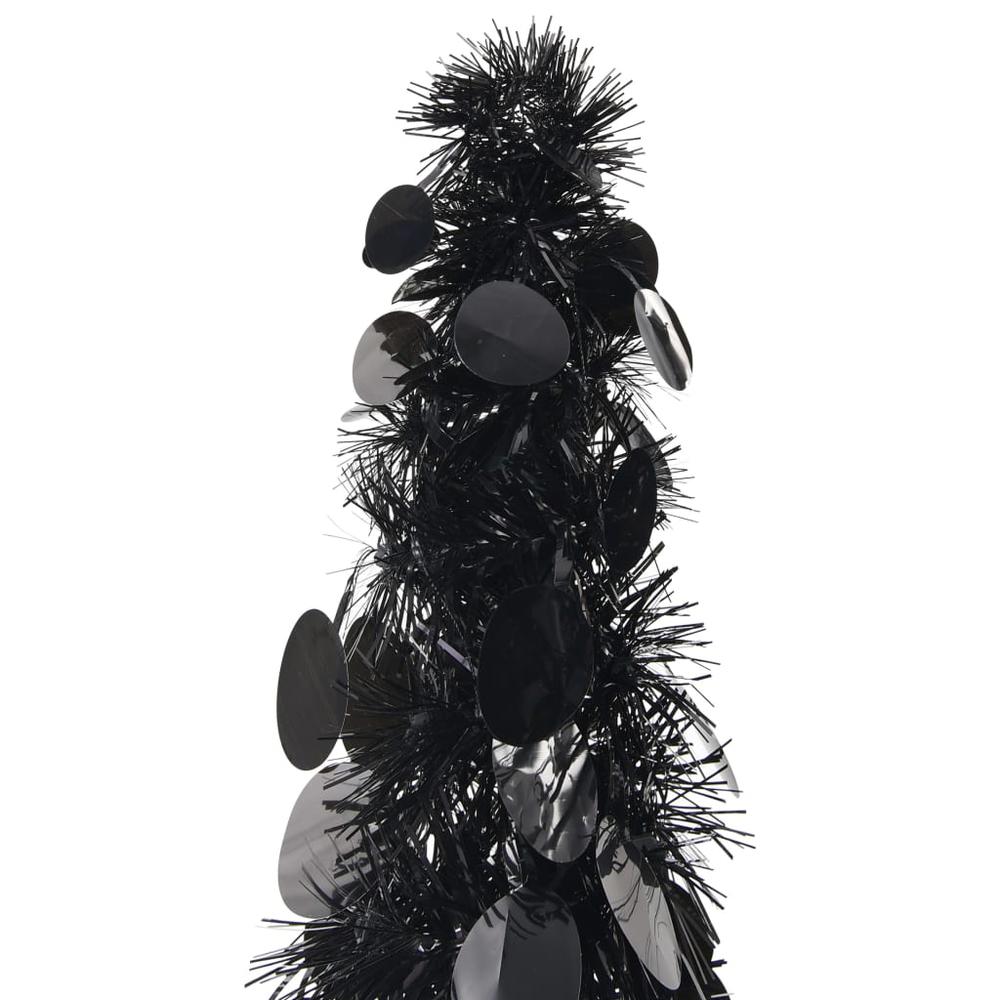 vidaXL Pop-up Artificial Christmas Tree Black 47.2" PET, 320985. Picture 2