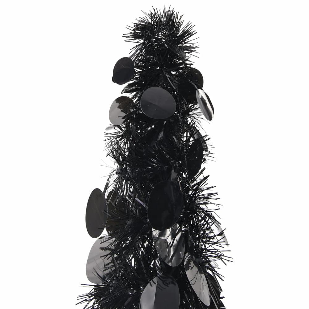 vidaXL Pop-up Artificial Christmas Tree Black 59.1" PET, 320986. Picture 2
