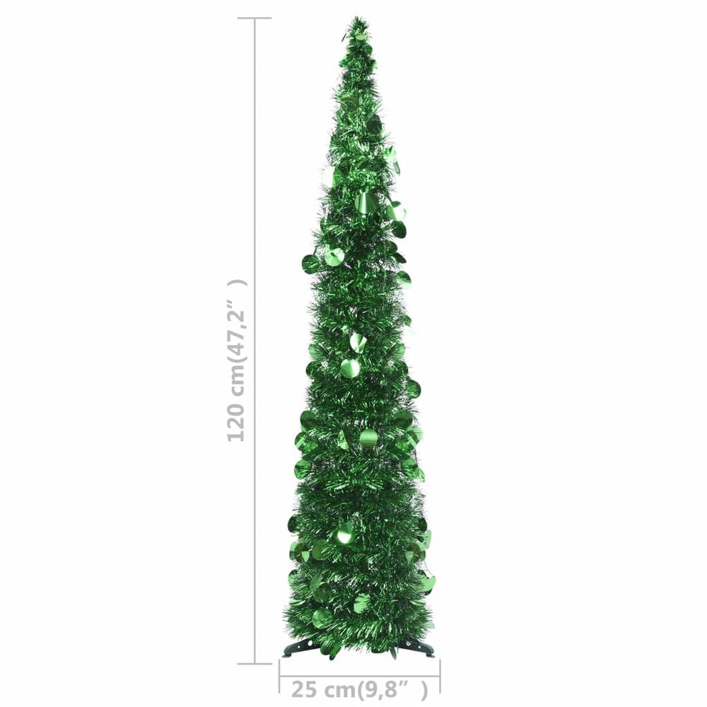 vidaXL Pop-up Artificial Christmas Tree Green 47.2" PET, 320988. Picture 5