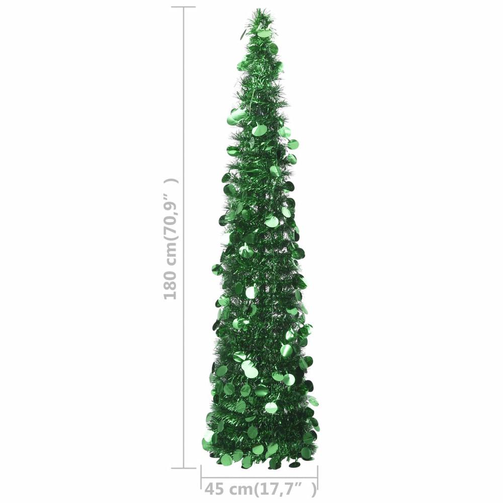 vidaXL Pop-up Artificial Christmas Tree Green 70.9" PET, 320990. Picture 5