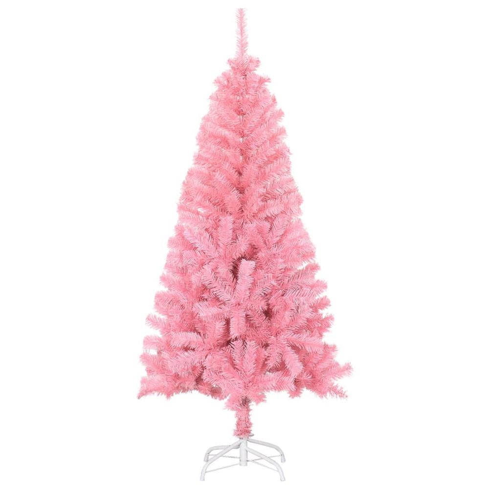 Artificial Christmas Tree with Stand Pink 5 ft PVC. Picture 1