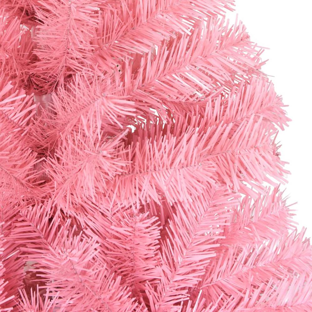 Artificial Christmas Tree with Stand Pink 5 ft PVC. Picture 3
