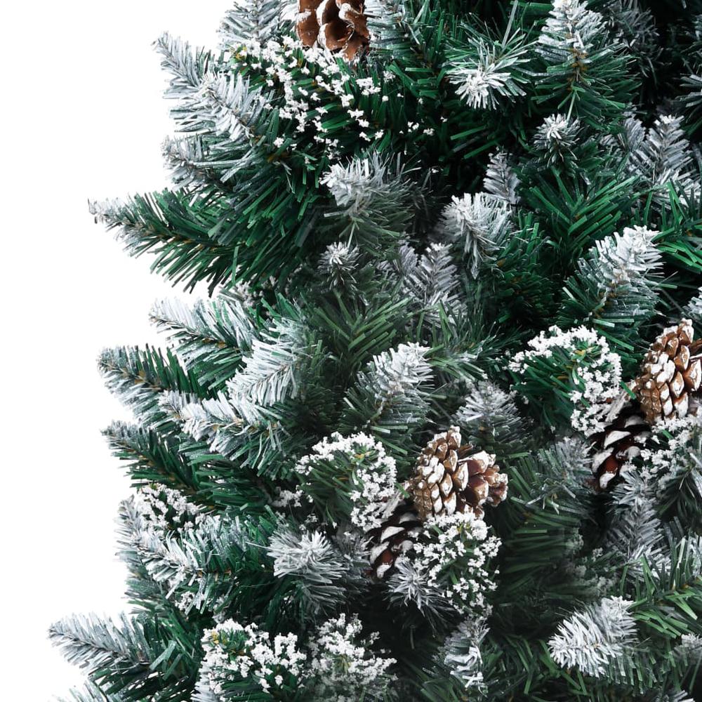 vidaXL Artificial Christmas Tree with Pine Cones and White Snow 70.9", 321016. Picture 4