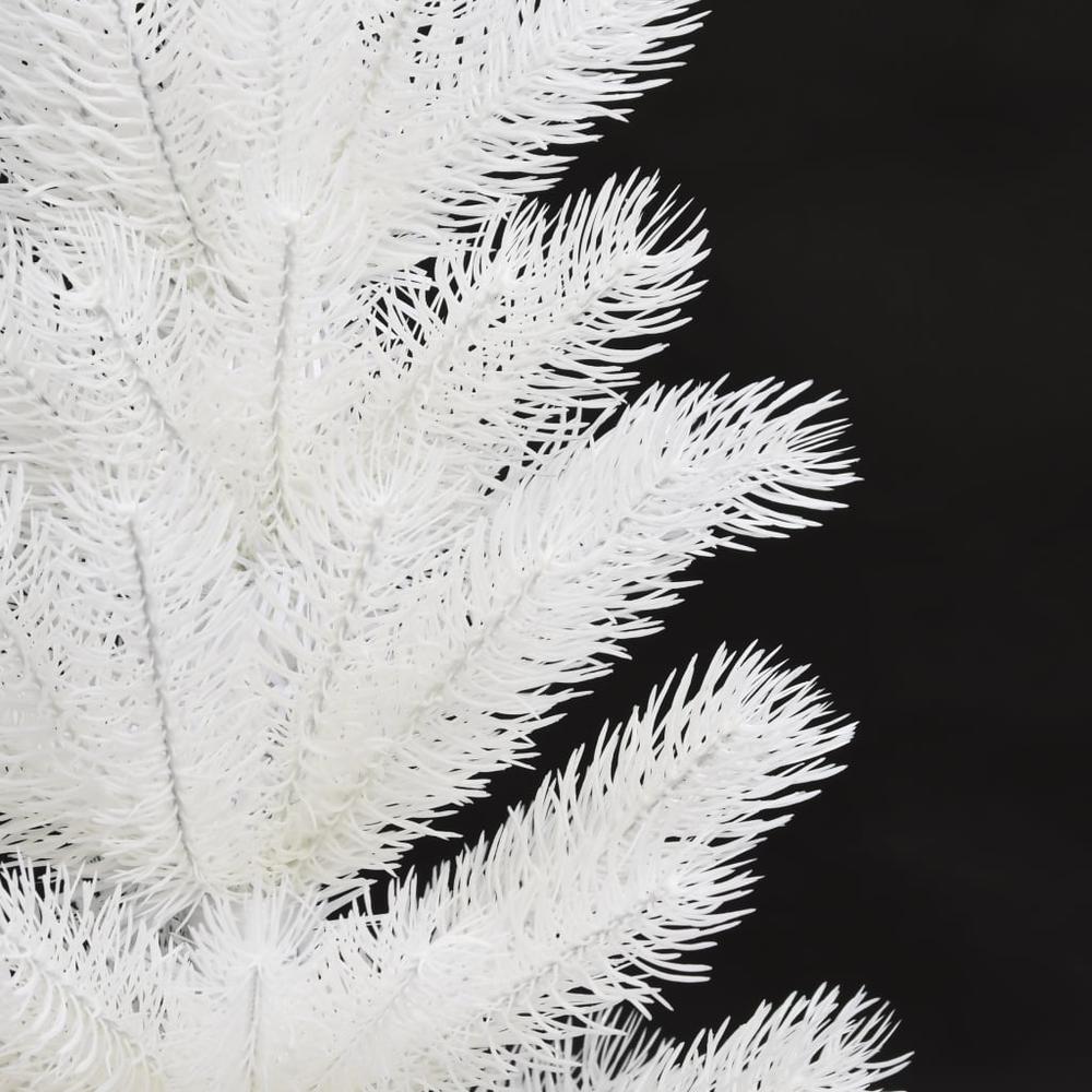 vidaXL Artificial Christmas Tree Lifelike Needles White 25.6", 321019. Picture 4