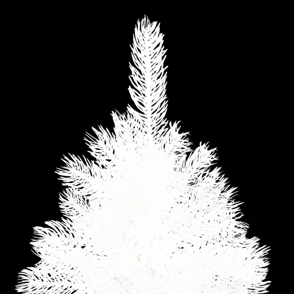 vidaXL Artificial Christmas Tree Lifelike Needles White 94.5", 321025. Picture 3