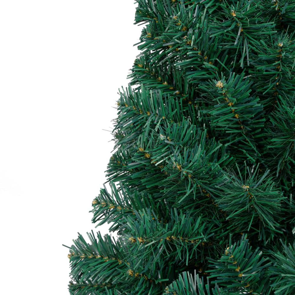 vidaXL Artificial Half Christmas Tree with Stand Green 59.1" PVC, 321031. Picture 6