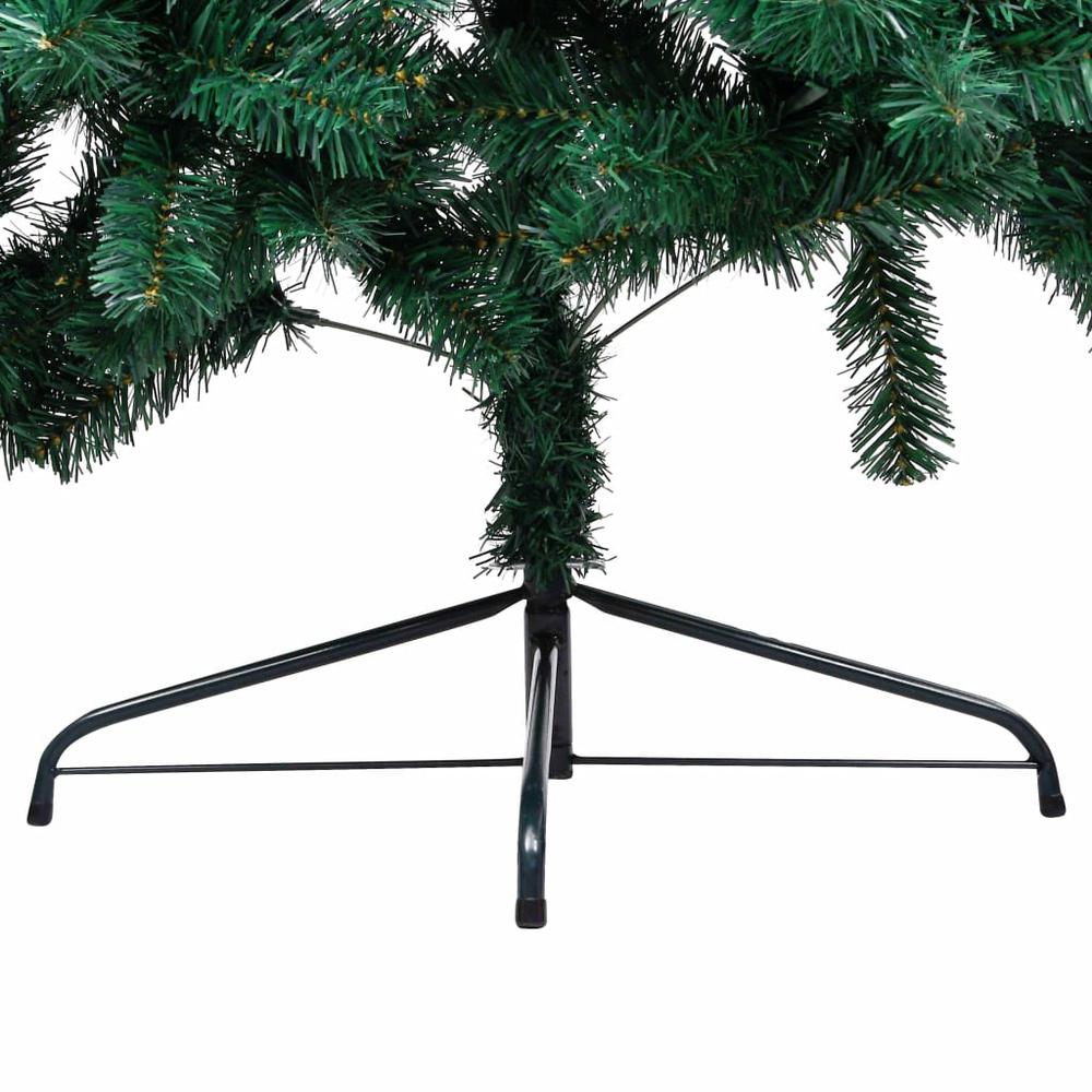 vidaXL Artificial Half Christmas Tree with Stand Green 59.1" PVC, 321031. Picture 7