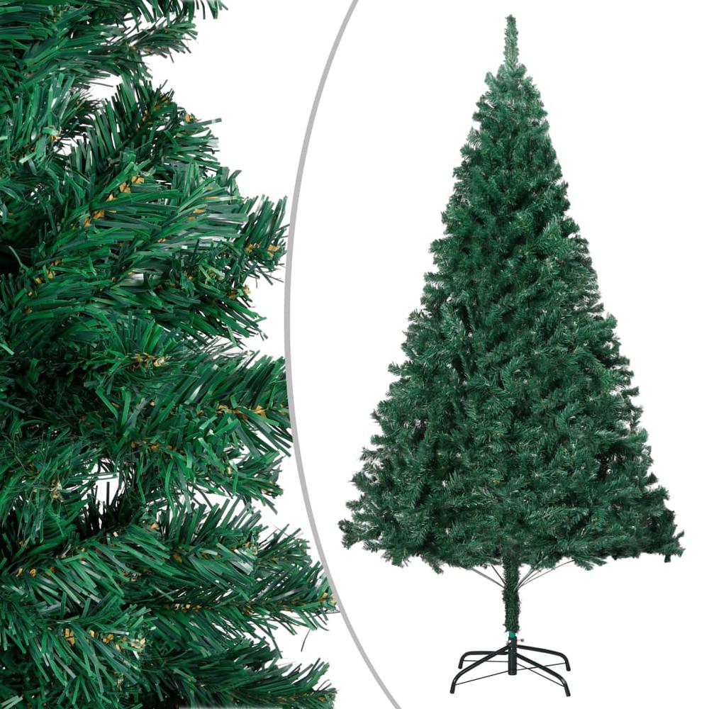 vidaXL Artificial Christmas Tree with Thick Branches Green 59.1" PVC, 321034. Picture 1
