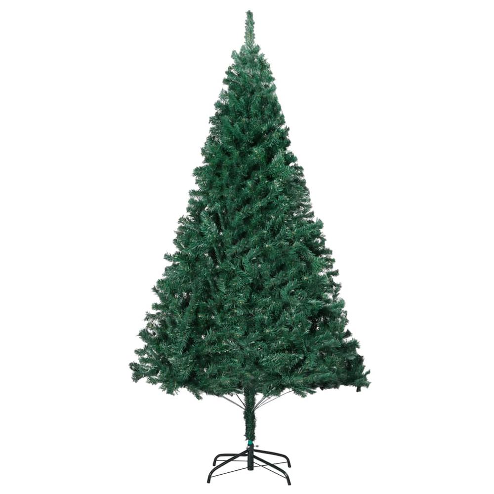 vidaXL Artificial Christmas Tree with Thick Branches Green 94.5" PVC, 321037. Picture 2