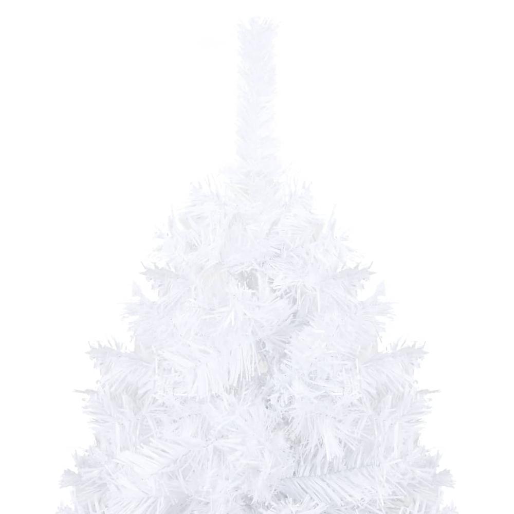 vidaXL Artificial Christmas Tree with Thick Branches White 59.1" PVC, 321038. Picture 3
