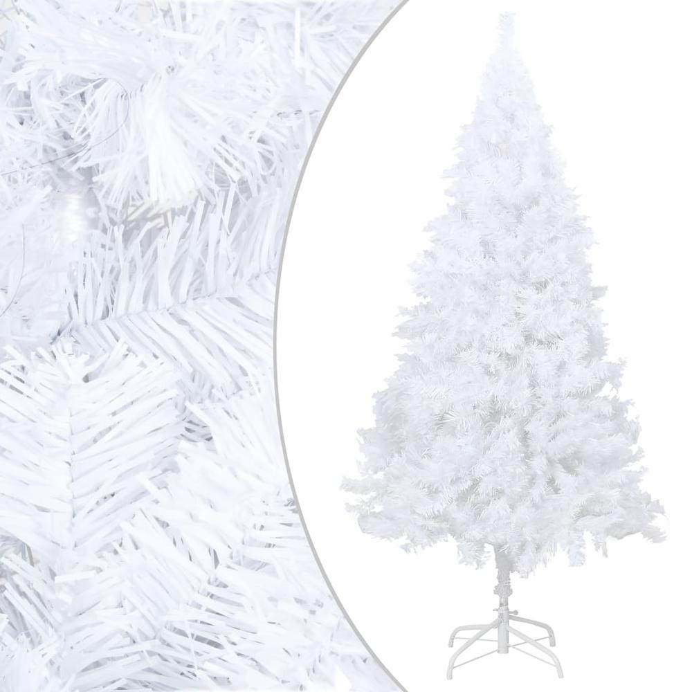 vidaXL Artificial Christmas Tree with Thick Branches White 70.9" PVC, 321039. Picture 1