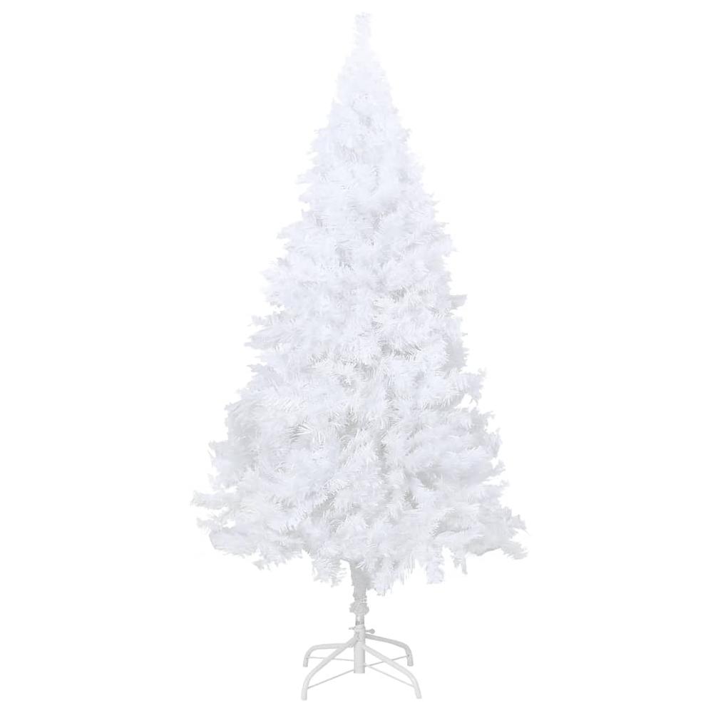 vidaXL Artificial Christmas Tree with Thick Branches White 70.9" PVC, 321039. Picture 2