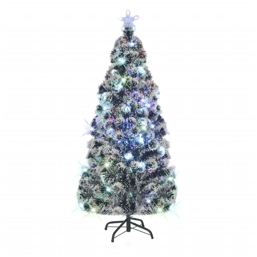 vidaXL Artificial Christmas Tree with Stand/LED 70.9" 220 Branches. Picture 7