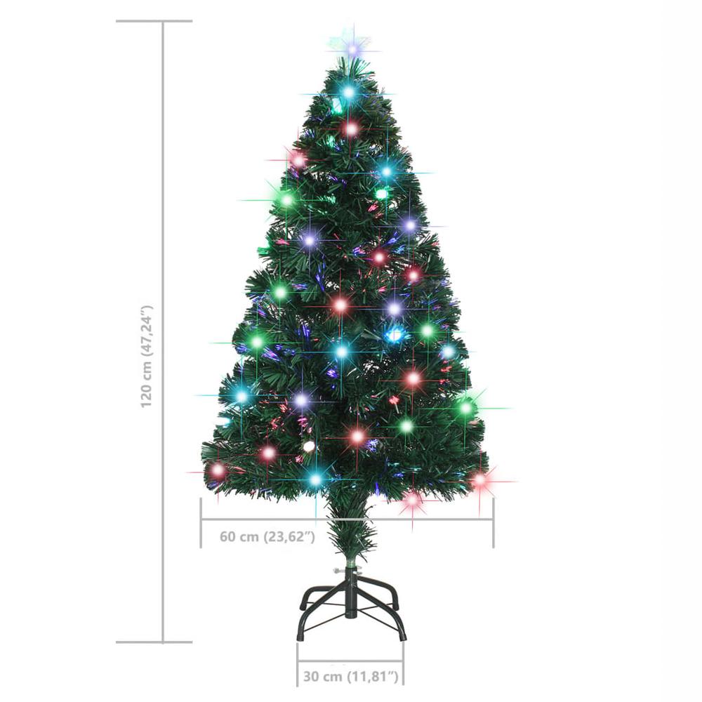vidaXL Artificial Christmas Tree with Stand/LED 47.2" 135 Branches, 321497. Picture 7