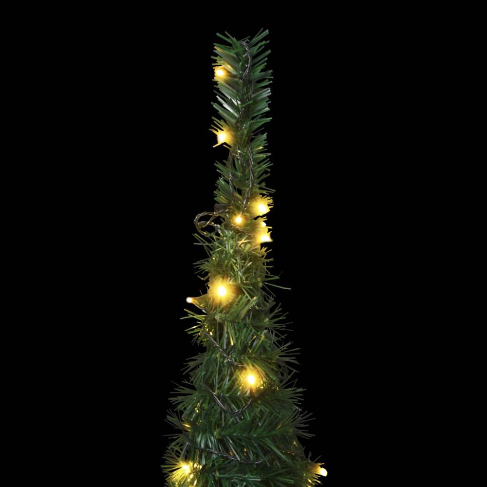 vidaXL Pop-up String Artificial Christmas Tree with LED Green 59.1", 321523. Picture 3