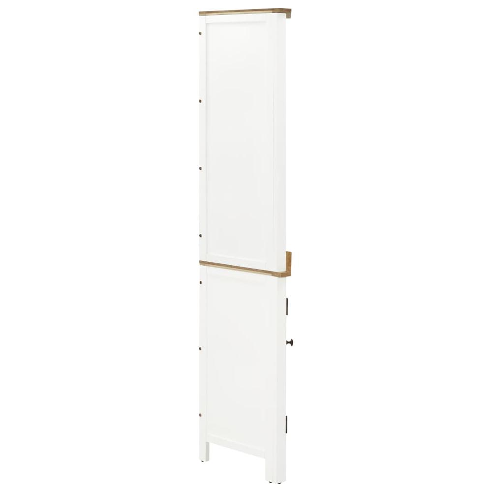 vidaXL Corner Cabinet 23.2"x14.2"x70.9" Solid Oak Wood, 289214. Picture 5