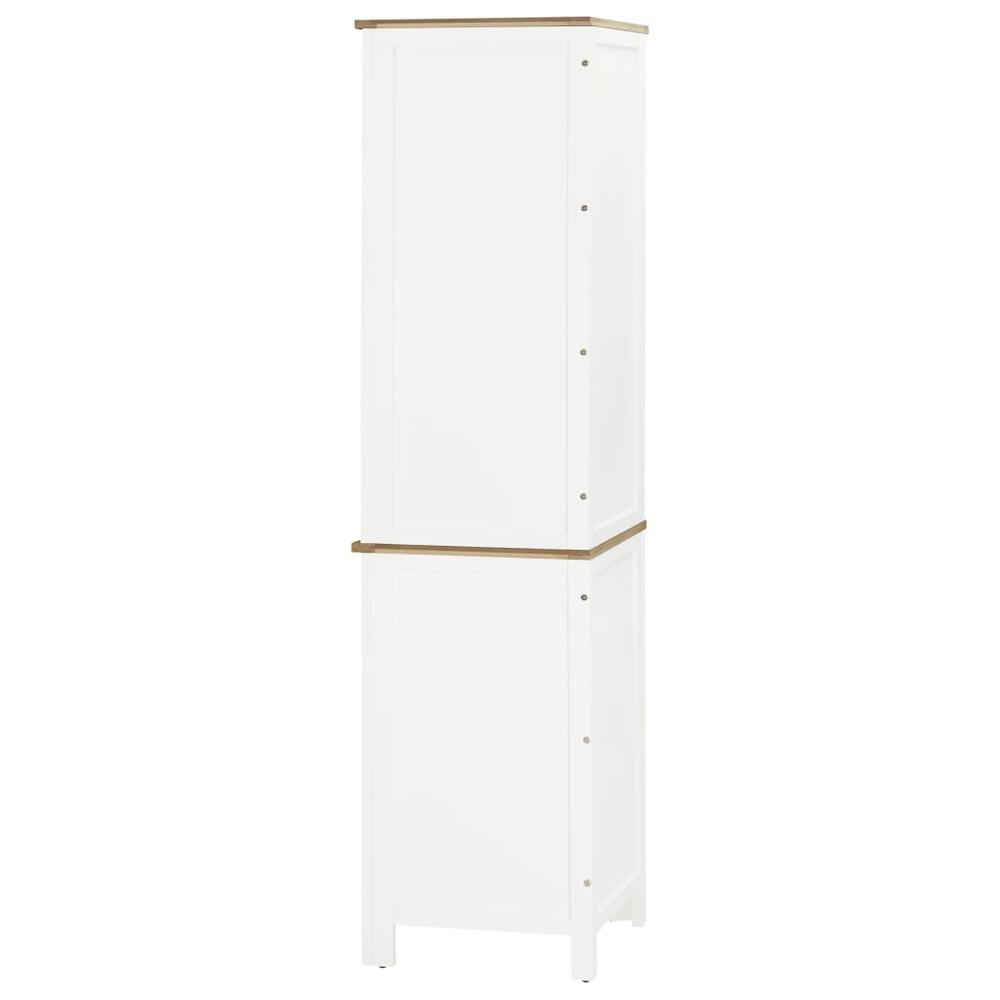 vidaXL Corner Cabinet 23.2"x14.2"x70.9" Solid Oak Wood, 289214. Picture 6