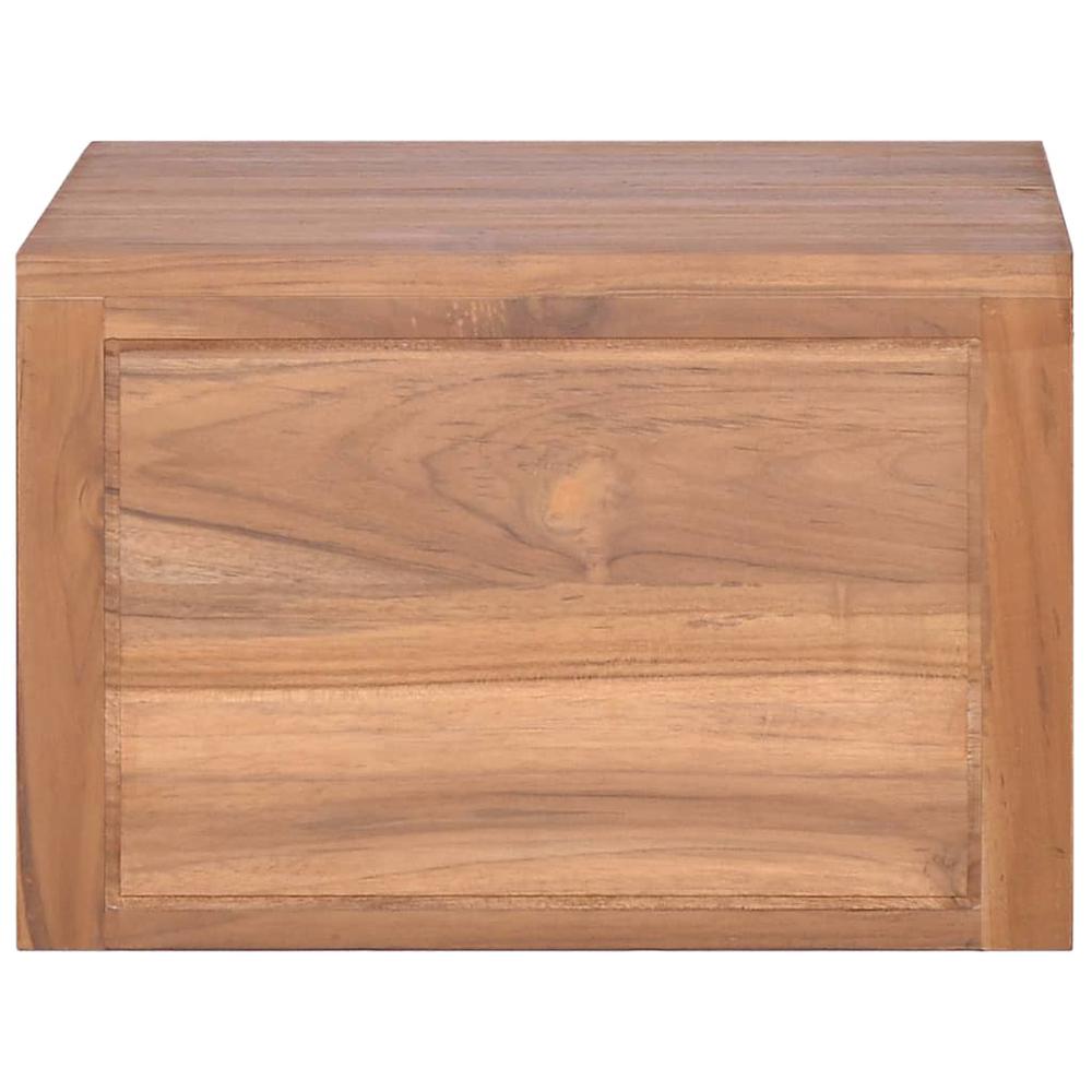 Wall-mounted Bathroom Cabinet 17.7"x17.7"x11.8" Solid Teak Wood. Picture 3