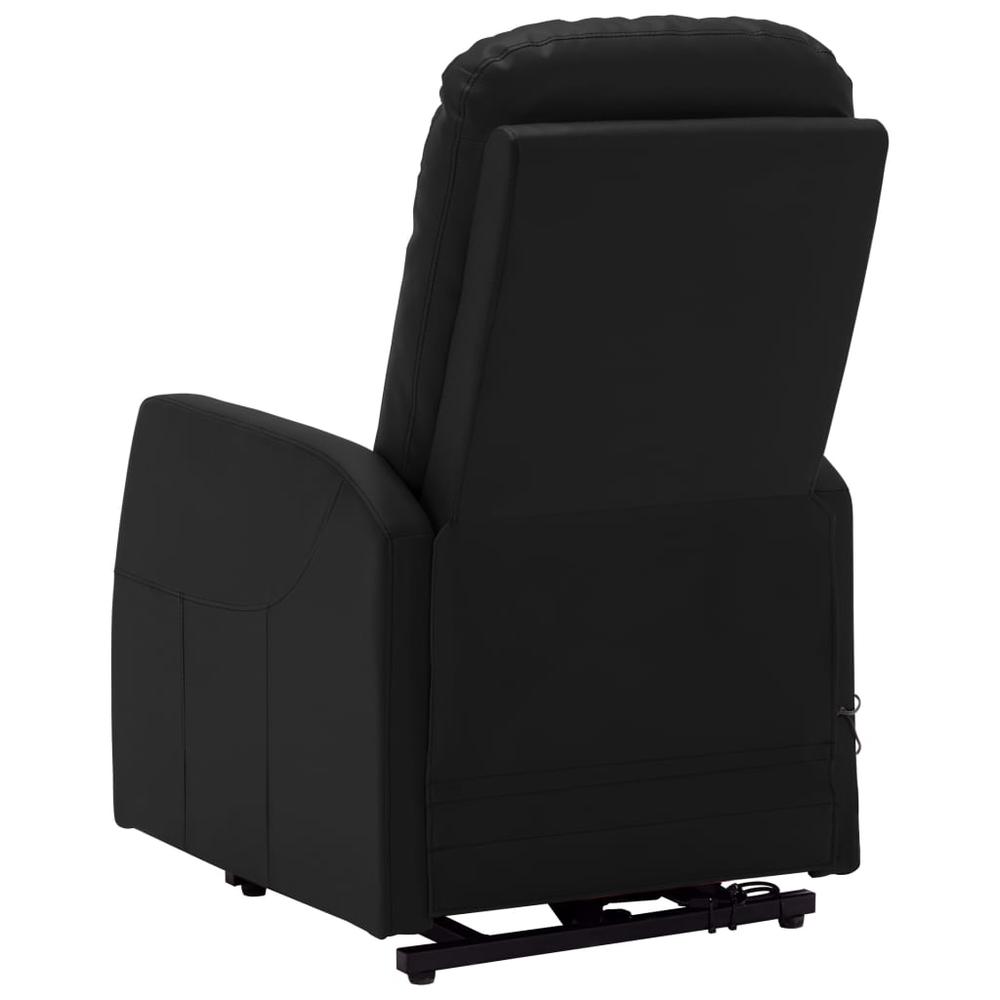 vidaXL Stand-up Massage Recliner Black Faux Leather, 321373. Picture 5