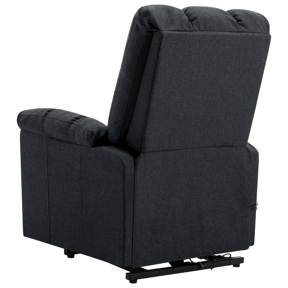 Power Lift Massage Recliner Dark Gray Fabric. Picture 5